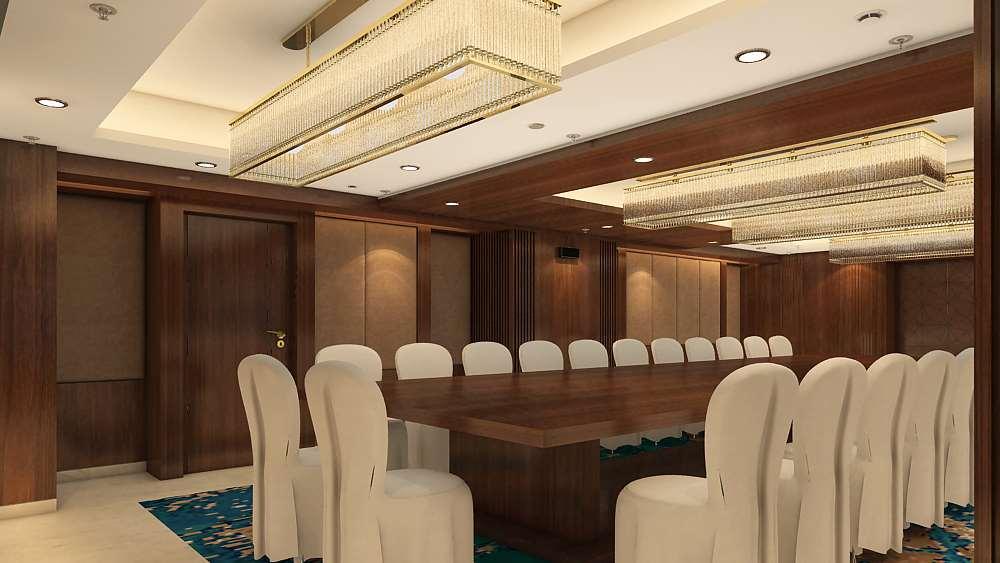فندق Radisson Blu Towers Kaushambi Delhi Ncr غازي أباد المرافق الصورة The interior of the meeting room